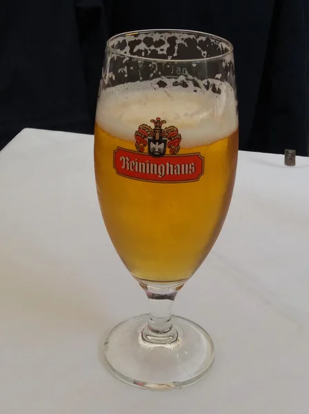 オーストリアのラガー ビール グラス — ストック写真