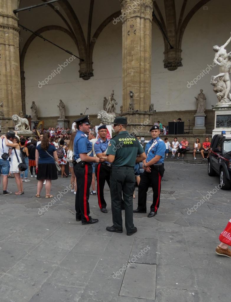 Italian And Spanish Vigilante Men In Florence Stock Editorial Photo C Route66 121509552