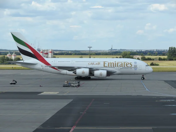 Airbus A380 delle compagnie aeree Emirates — Foto Stock