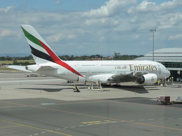 Airbus A380 της Emirates airlines το — Φωτογραφία Αρχείου