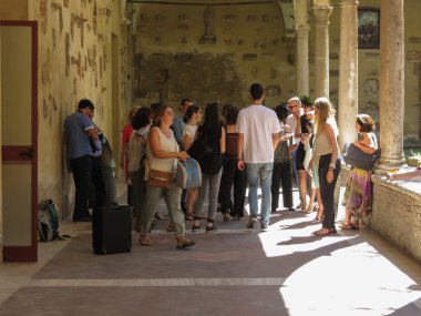 Siena, İtalya - Temmuz 2016 yaklaşık: Mezuniyet töreni üniversite