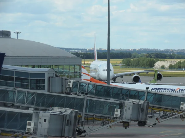 Prague República Checa Circa Julho 2016 Maior Aeronave Passageiros Mundo — Fotografia de Stock