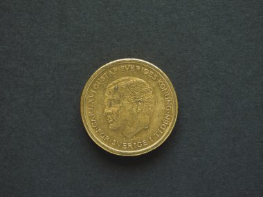 10 İsveç Kronu (Sek) madeni para, para birimi, İsveç (Se)