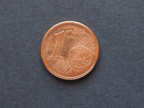 Euro Cent Eur Pièce Monnaie Union Européenne — Photo