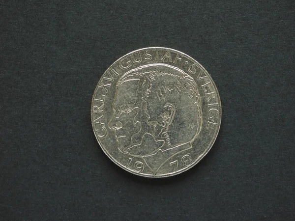 1 švédská koruna (Sek) mince, měna Švédsko (Se) — Stock fotografie