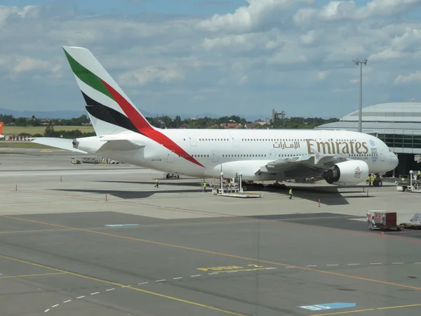 Airbus A380 des compagnies aériennes Emirates — Photo