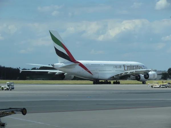 Praga República Checa Circa Julio 2016 Aviones Pasajeros Más Grandes — Foto de Stock