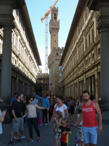 Florencia Italia Circa Julio 2016 Gli Uffizi Exteriores Del Museo — Foto de Stock