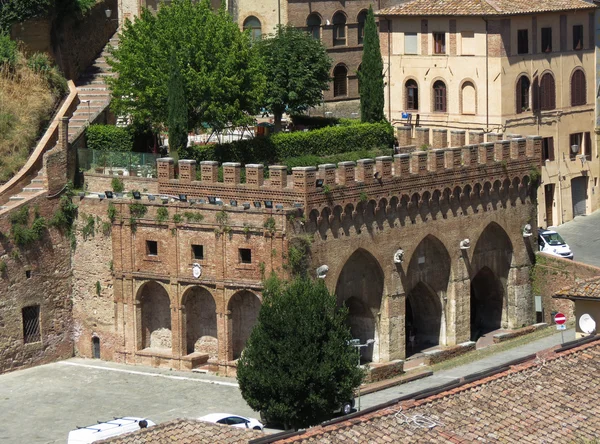 Vista del casco antiguo de Siena —  Fotos de Stock