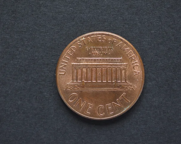 Κέρμα Σεντ Δολάριο Usd Νόμισμα Των Ηνωμένων Πολιτειών Ηπα — Φωτογραφία Αρχείου