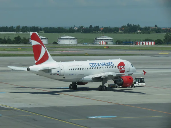 Prague République Tchèque Circa Juin 2016 Airbus A319 Czech Airlines — Photo