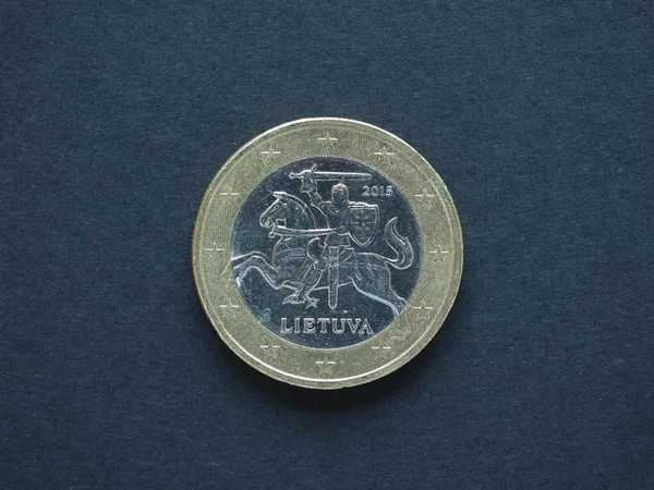 Mince euro (Eur), měna Evropské unie (Eu) — Stock fotografie