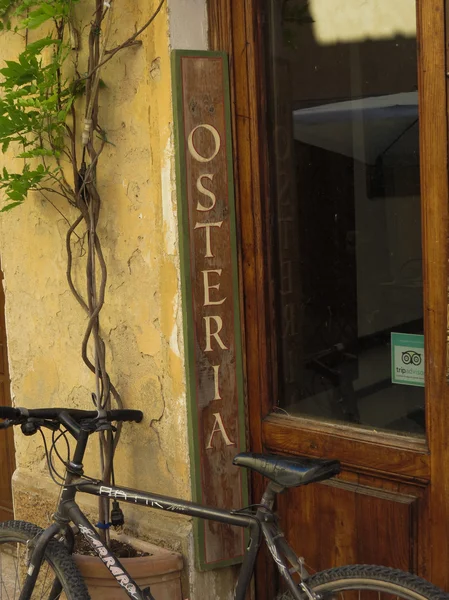Buonconvento Italia Circa Julio 2016 Osteria Significa Inn Insignia Calle — Foto de Stock