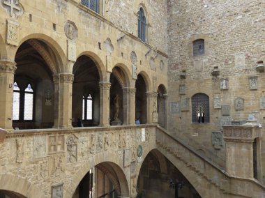 Florence, İtalya - Temmuz 2016 yaklaşık: Palazzo del Bargello (yani polis Palace)