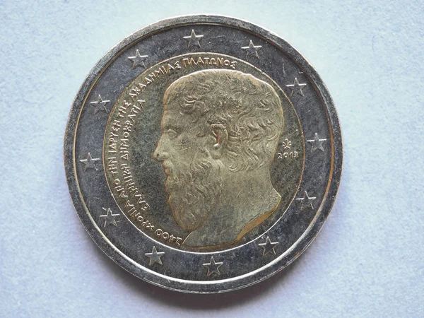 Euromünze 2013 Aus Griechenland Zum 2400 Jahrestag Der Gründung Der — Stockfoto