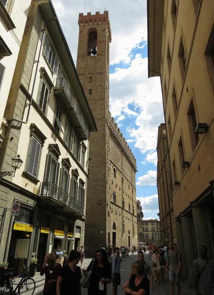 Florence Italy Circa July 2016 Palazzo Del Bargello Означает Дворец — стоковое фото