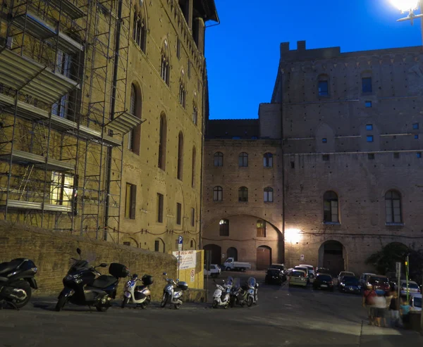 Siena Italy Circa July 2016 Пьяцца Дель Меркато Означает Рыночная — стоковое фото