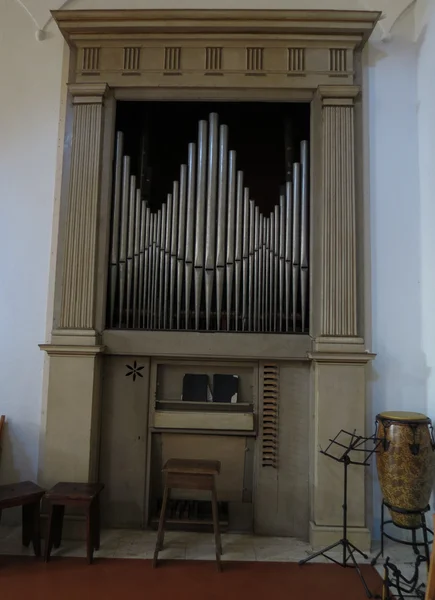 Instrumento Órgão Tubo Pequeno Bongo — Fotografia de Stock