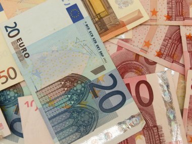 Euro banknot arka plan olarak yararlı