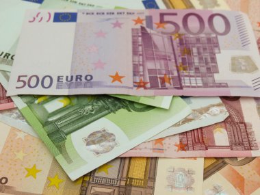 Euro banknot arka plan olarak yararlı