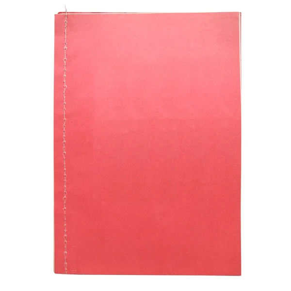 Copertina libro con cucitura bianca — Foto Stock
