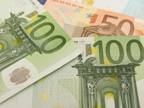 Billetes en euros útiles como fondo — Foto de Stock