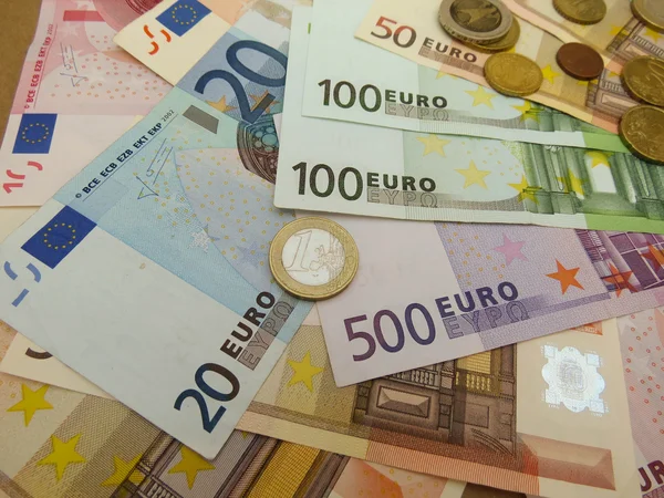 Евро Eur Банкноты Монеты Деньги Полезны Качестве Фона Денежной Концепции — стоковое фото