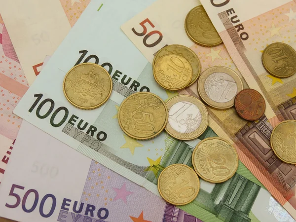 Avrupa Birliği Eur Euro Banknot Madeni Paralar Yasal Ihale — Stok fotoğraf
