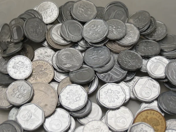Monete in corone ceche — Foto Stock