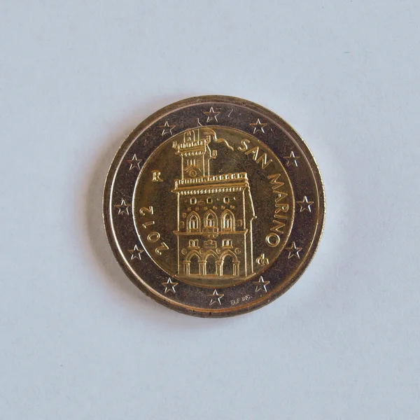 Moneda Euros Eur San Marino —  Fotos de Stock