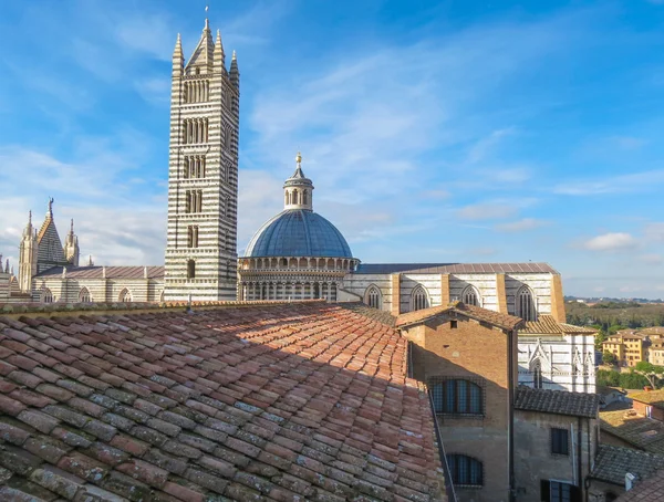 Siena, centrum města — Stock fotografie