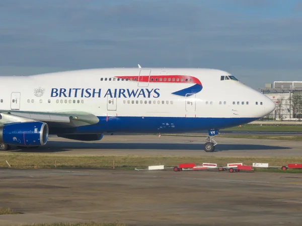 London Heathrow Circa December 2014 Boeing 747 Jumbo Aircraft British — Stock Photo, Image