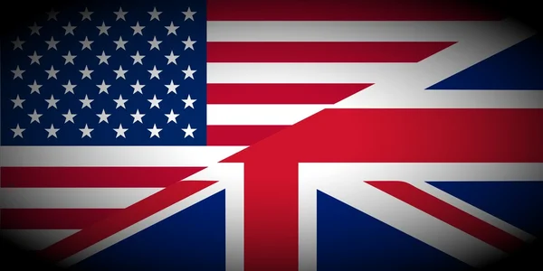 American and British English vignetted — Stock Photo, Image