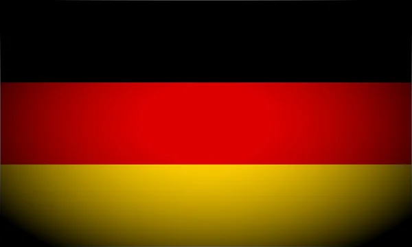 Tyska Flaggan Och Språk Ikonen Isolerade Illustration Vignetted — Stockfoto
