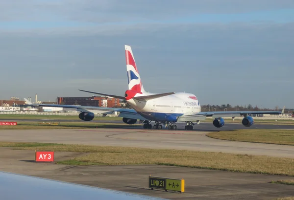 London Heathrow Circa December 2014 Boeing 747 Jumbo Aircraft British — Stock Photo, Image