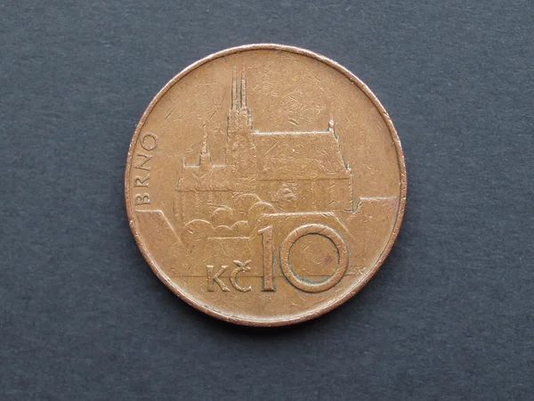 Monet Czeskich Koronach Czk Prawnym Środkiem Płatniczym Republice Czeskiej — Zdjęcie stockowe