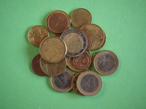 Νομίσματα Ευρώ Της Ευρωπαϊκής Ένωσης — Φωτογραφία Αρχείου