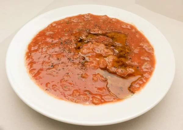 Pappa Pomodoro Sopa Tradicional Pan Tomate Florencia Toscana — Foto de Stock