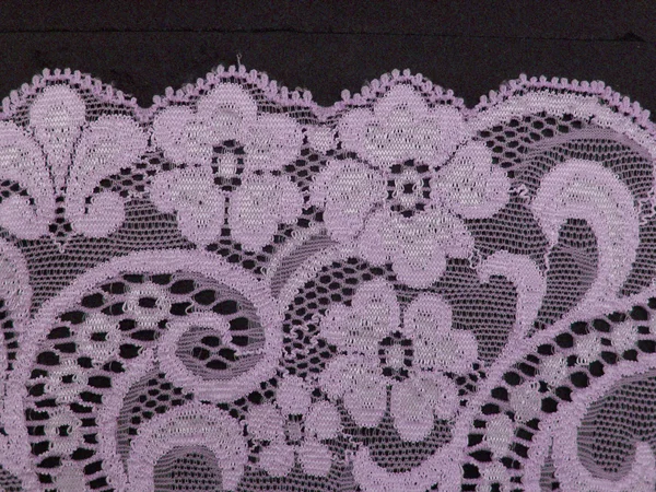 Violet Floral Lace Band Texture — Stock Photo, Image