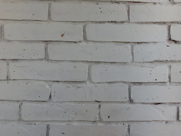 Bílá Cihlová Zeď Užitečné Jako Pozadí — Stock fotografie