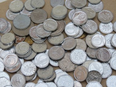 Çek korunas Czk (Çek Cumhuriyeti Resmi İhale) paralar - küçük bir değişiklik (10h ve 20h) Şimdi geri