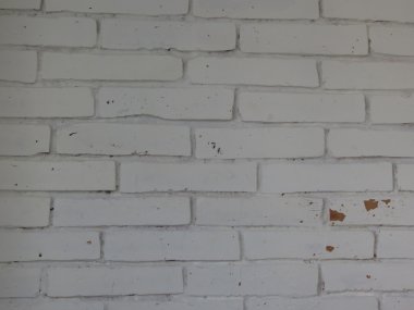 Beyaz tuğla duvar arka plan olarak kullanışlı