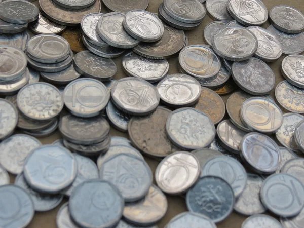 Чеська Чех Czk Законний Платіжний Засіб Чеської Республіки Монети Невелика — стокове фото