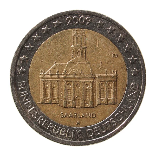 2 Euro coin from Germany — Stock Photo, Image