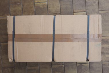 Oluklu karton doku arka plan olarak yararlı