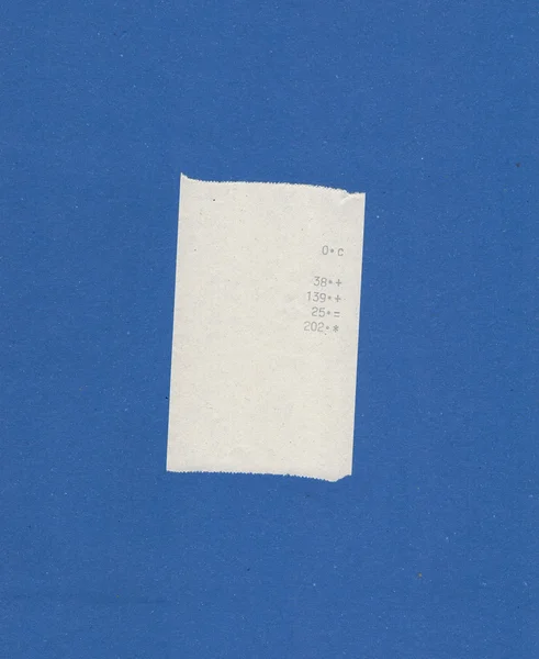 Νομοσχέδιο Παραλαβή Απομονωθεί Πάνω Από Μπλε Φόντο — Φωτογραφία Αρχείου