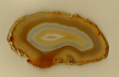 şeritli akik dilim - silis, esas kalsedon Mikrokristalin çeşitli