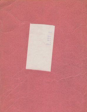 fatura ya da makbuz üzerinde pembe arka plan izole