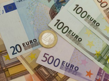 Euro notları ve madeni paralar