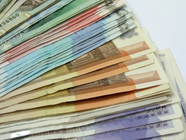 banknot - çeşitli para bir dizi